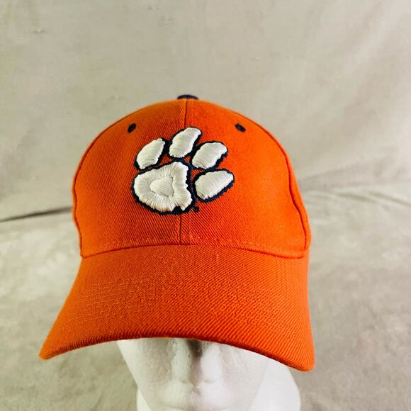 Clemson Tigers Hat Cap Men Size 7 1/8 Orange Fitted Logo Football College NCAA‎ - Picture 2 of 7